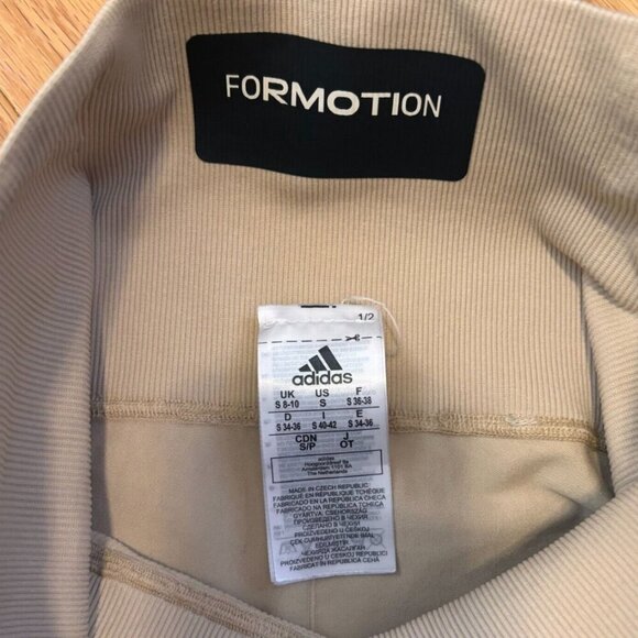 Adidas Women's Formotion Sculpt High Rise 7/8 Tights Tan Sz Small - Picture 7 of 8